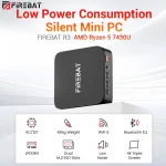 Firebat PC AMD R3 Mini PC: Erős és kompakt megoldás otthonra és irodába