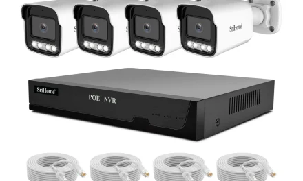 SriHome NVS005 4 csatornás PoE kamerarendszer okos védelem otthonra