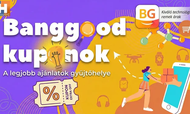 Banggood kuponok 30+ termék 2026.07.31 ig
