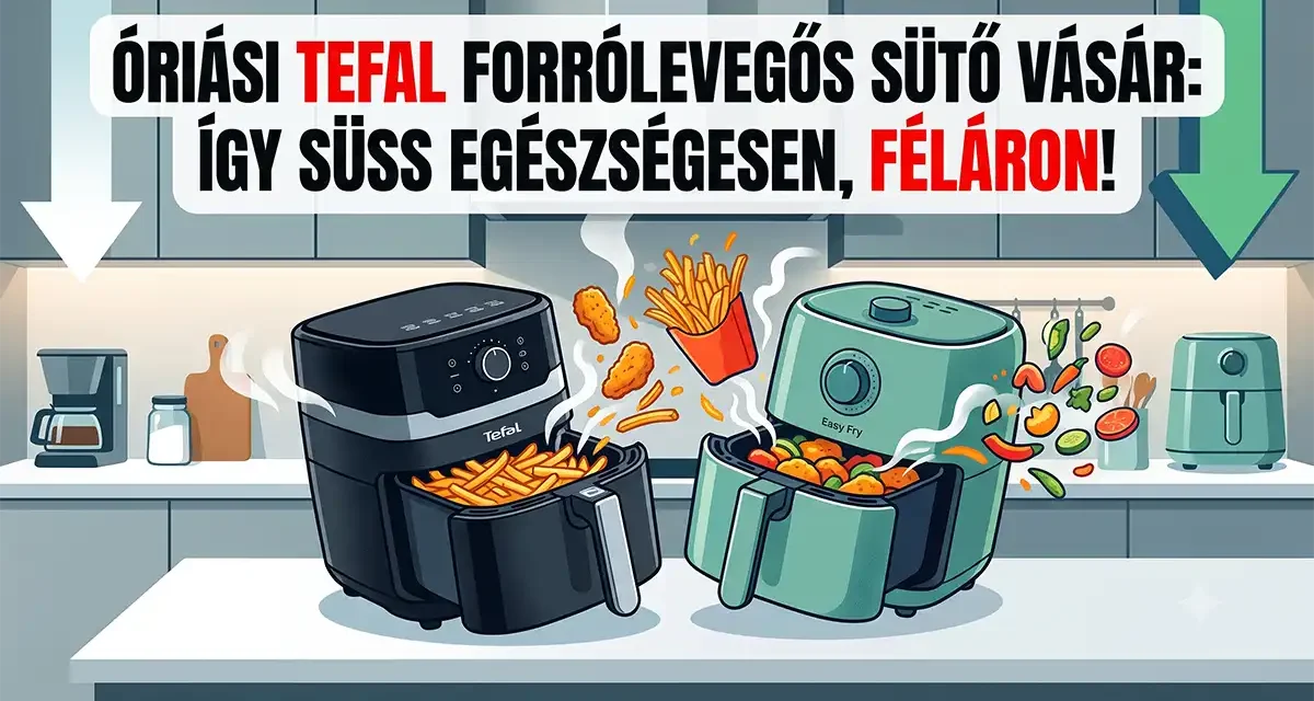 Tefal airfryerek: a legszínesebb, legcsendesebb, legkeskenyebb és legalacsonyabb modellek a kínálatban