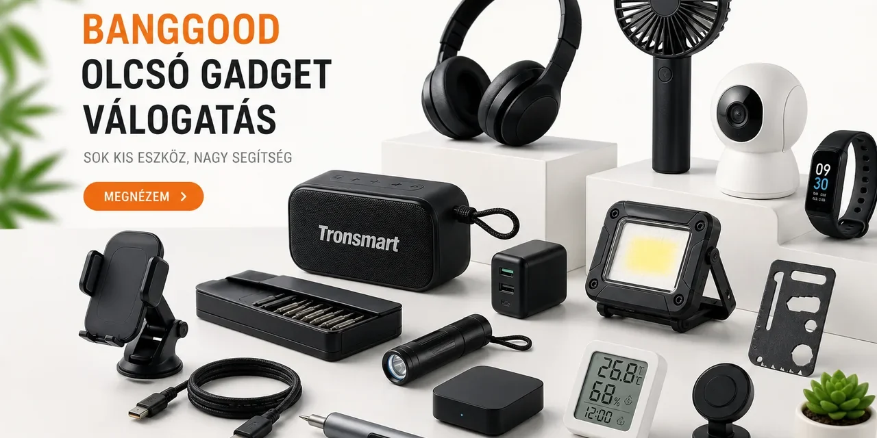 Több mint 30 Banggood újdonság 5000 Ft alatt – 2026.07.18.
