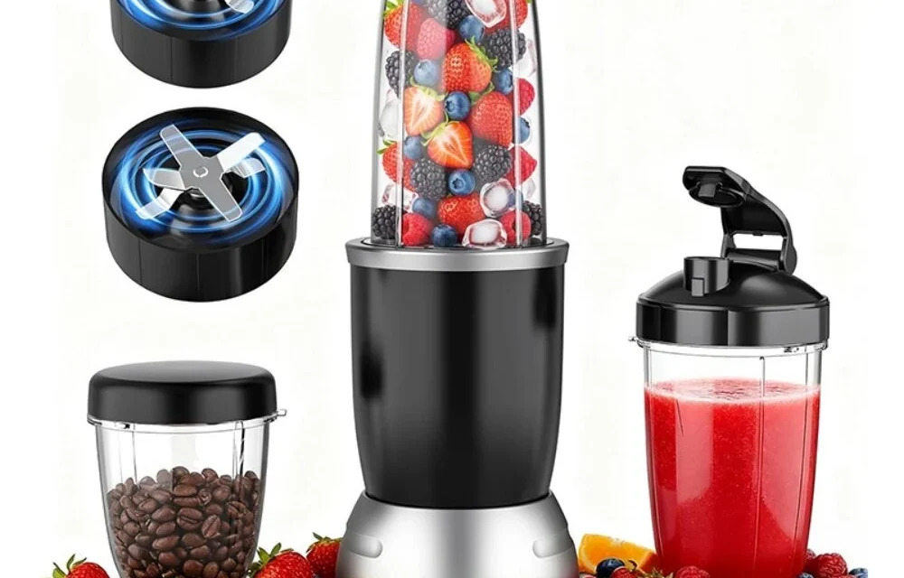 Teendow BL916AB 1200W os turmixgép és kávédaráló a gyors reggelekhez