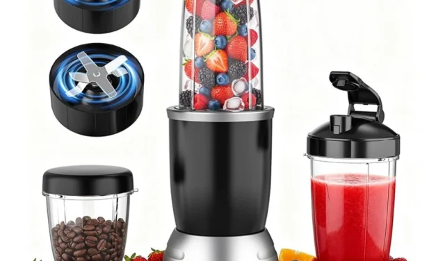 Teendow BL916AB 1200W os turmixgép és kávédaráló a gyors reggelekhez