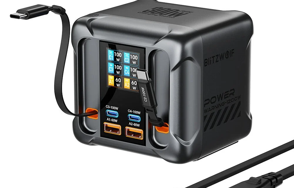 Megéri az árát a Blitzwolf BW S35 300W GaN töltő hat porttal és digitális kijelzővel?