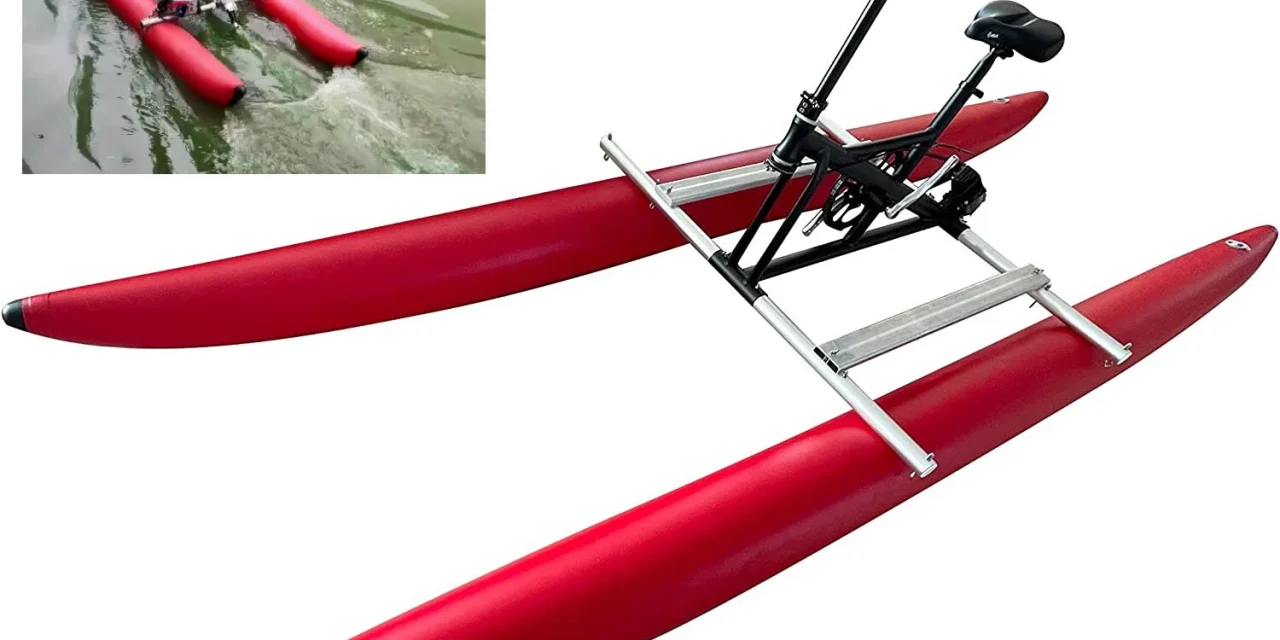 Spatium felfújható vízi kerékpár a jövő vízisportja tavakra és strandokra