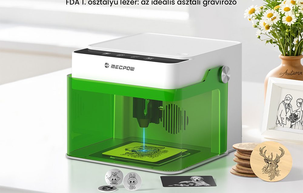 Mecpow M1 FDA 1. osztályú 5W lézergravírozó precíz és biztonságos megoldás a kinadroidon