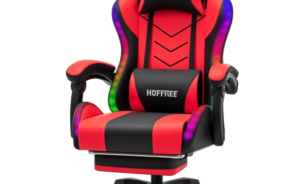 HOFFREE RGB gamer szék hangszórókkal és masszázsfunkcióval a kinadroidon