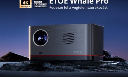 Bemutatjuk az ETOE Whale Pro projektort Android TV 14 gyel és 1800 ANSI lumen fényerővel