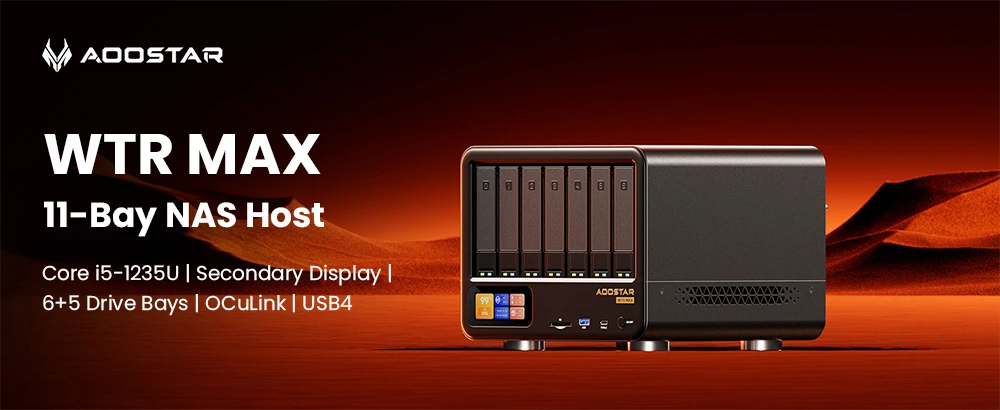AOOSTAR WTR MAX NAS mini PC Adattárolás és teljesítmény egy készülékben