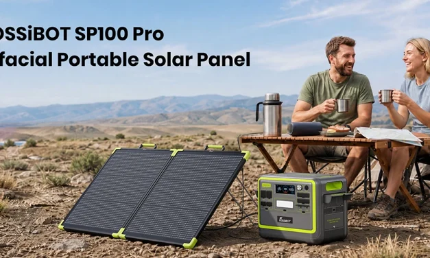 FOSSiBOT SP100 Pro bifaciális hordozható napelem energiaforrás bárhol bármikor