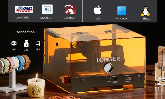 LONGER Ray5 MiniS 10W zárt lézergravírozó Pontosság és biztonság megfizethető áron a kinadroidon