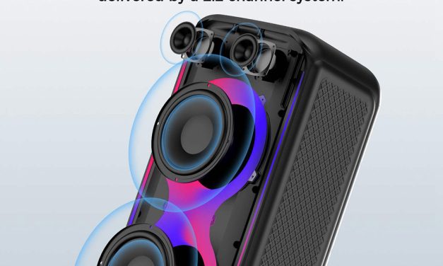 Sounarc L2 80W os bulihangszóró fényekkel és 13 óra üzemidővel