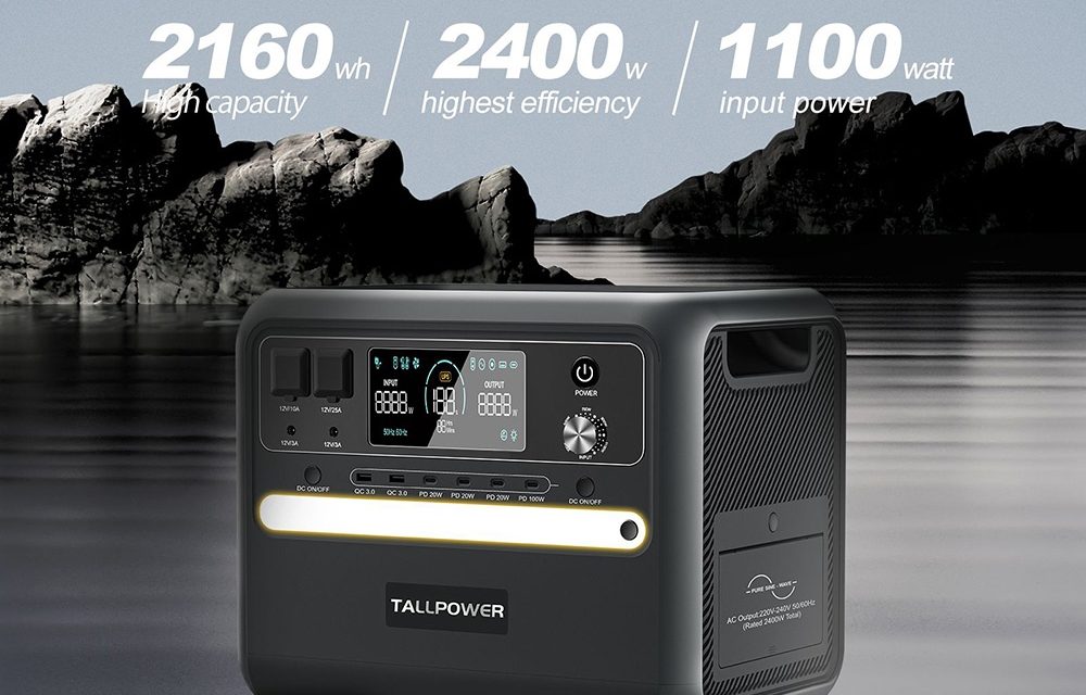 5 ok amiért a TALLPOWER V2400 hordozható erőmű a te napelemes generátorod is lehet