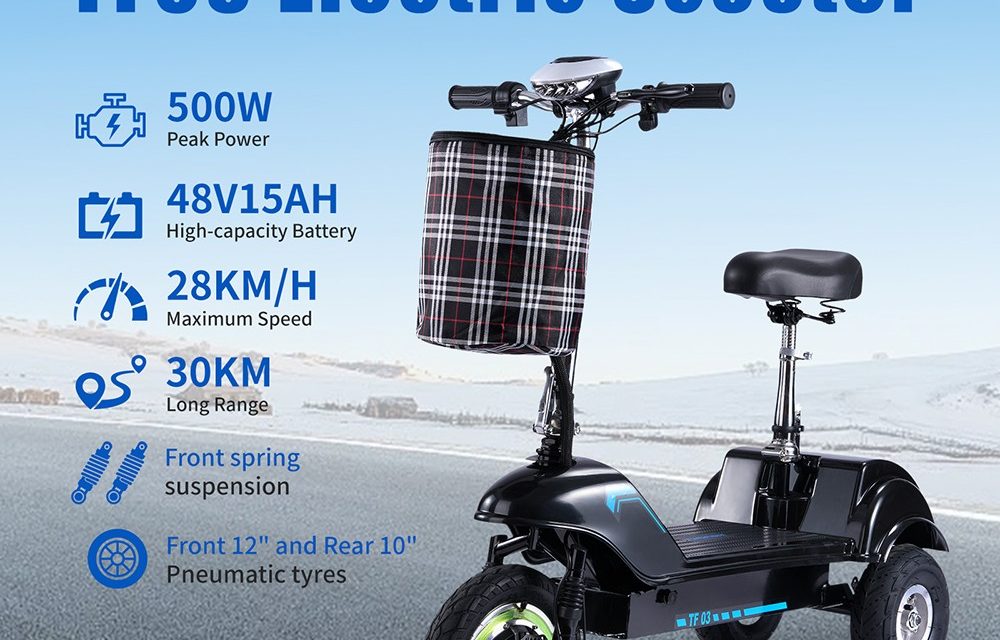 TWOFISH TF03 elektromos robogó kényelmes és stabil társ a városban