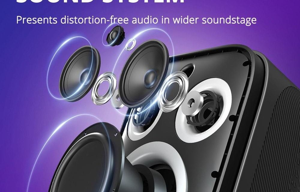 Tronsmart Halo 200 120W os karaoke hangszóró két mikrofonnal EU raktárról