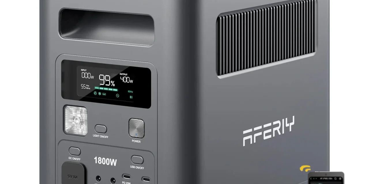 Aferiy P180 Nomad1800 1800W os erőmű ami átírja az energiaellátást