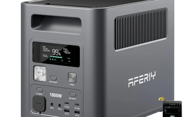 Aferiy P180 Nomad1800 1800W os erőmű ami átírja az energiaellátást