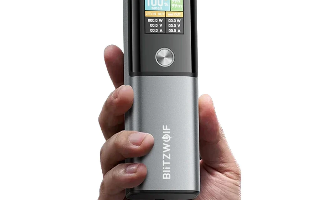 BlitzWolf BW P23 100W 14000mAh power bank okos kijelzővel mindig feltöltve bárhol is jársz
