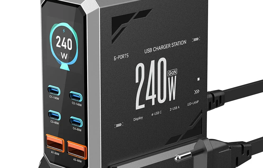 Miért érdemes beszerezni a Blitzwolf BW S31 240W os GaN töltőállomást 6 porttal?