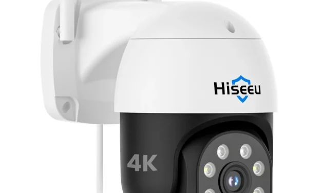 Hiseeu WHD308B 4K 8MP PTZ kamera okos otthonvédelem éjjel nappal