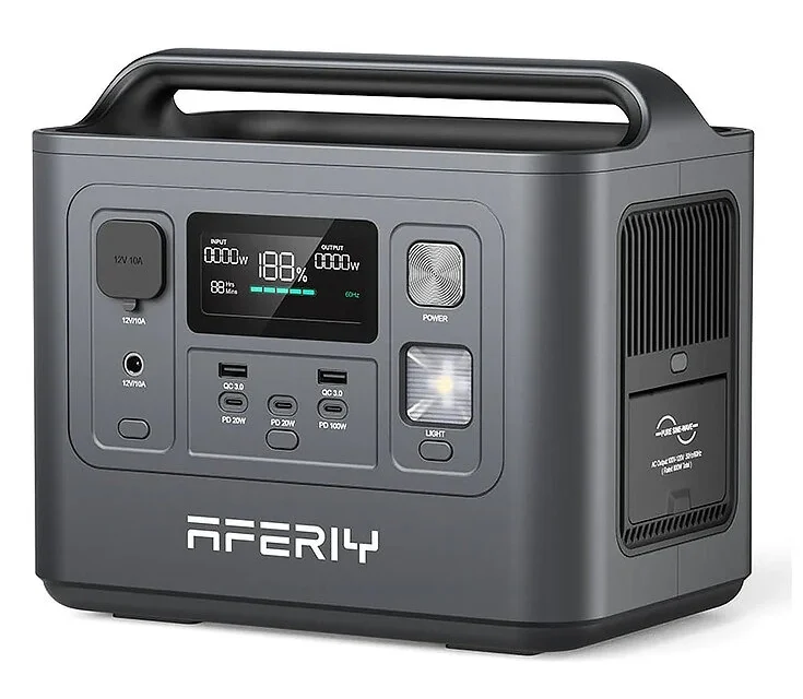 Aferiy P010 hordozható áramforrás 800W 512Wh LiFePO4 technológiával EU raktárról