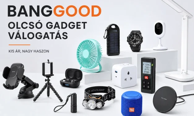 Banggood újdonságok 30+3 termék 5000 Ft alatt (2026.08.14.)