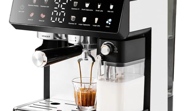 BlitzHome CM5710 eszpresszó kávéfőző beépített darálóval és kettős kazánnal a kinadroidon