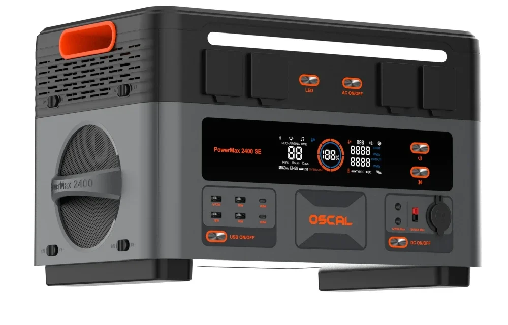 Blackview OSCAL PowerMax 2400 SE PM2400SE napelemes generátor – Energiabiztonság otthonra