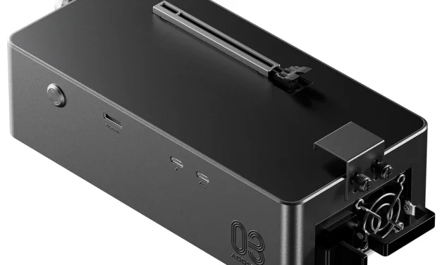 AOOSTAR AG03 EGPU dokk: 800W tápegység, OCuLink és Thunderbolt 5, 140W PD