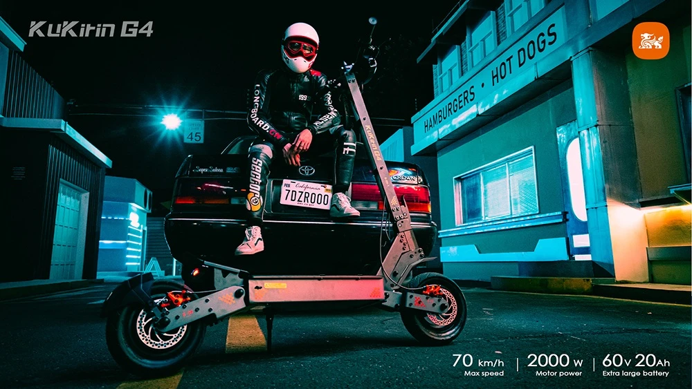 KuKirin G4 2026 Version elektromos roller 2000W 70km/h 75km hatótáv – Megéri? ajánló