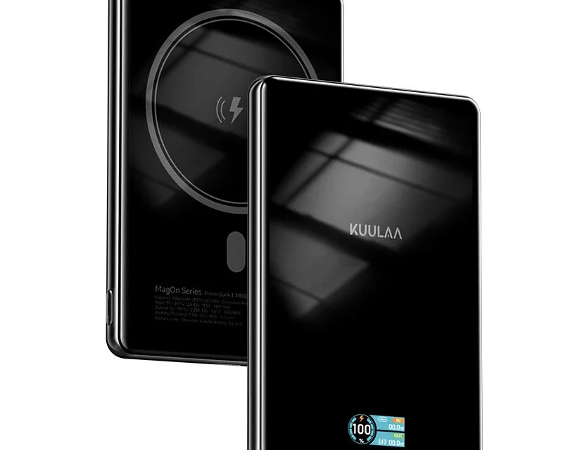 KUULAA KL YD89 20W 10000mAh Qi2 mágneses vezeték nélküli töltő Mindig feltöltve bemutató