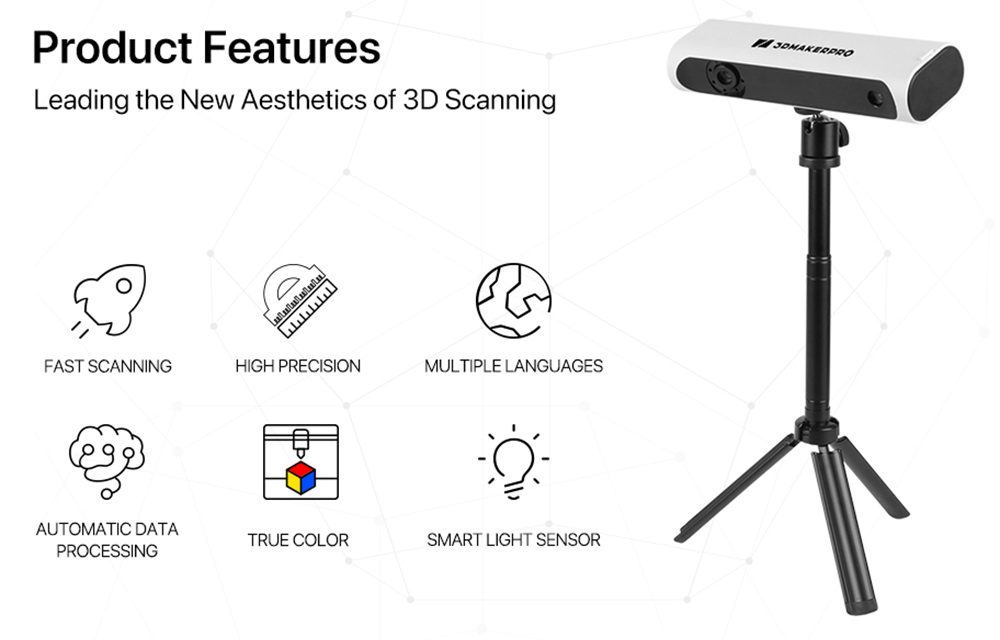 3DMakerpro Lynx 3D szkenner precíz valóság digitalizálás a kinadroidon