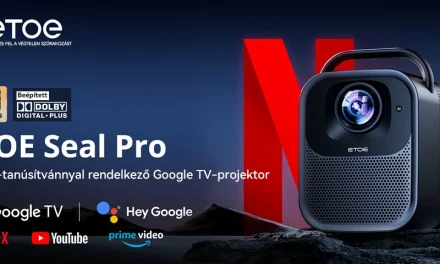 ETOE Seal Pro 1300 ANSI 1080P Projektor Netflix és Google TV a mindennapokban ajánló