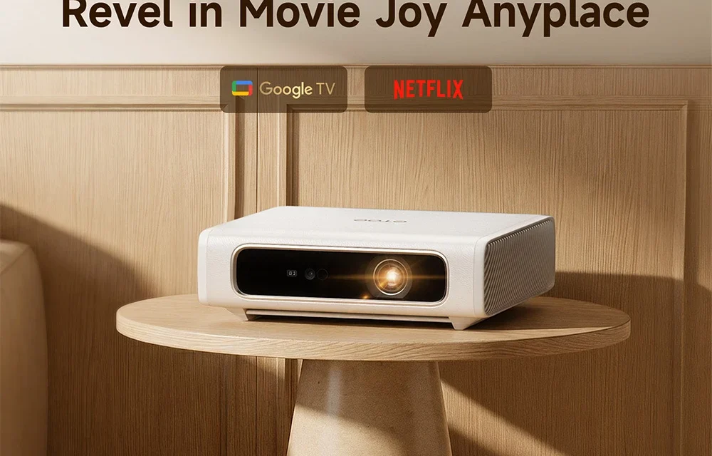 ETOE Dolphin 2 lézerprojektor 1080P Google TV 800 ANSI lumen 2 óra akkuval a kinadroidon