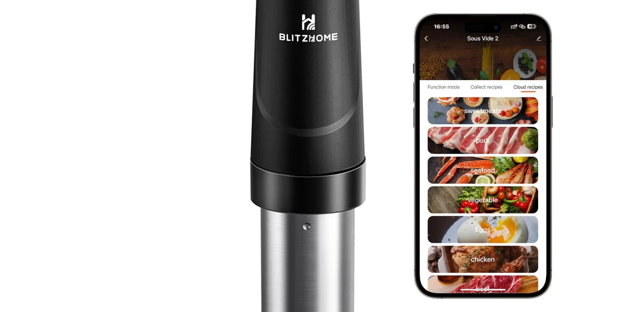 BlitzHome SV2209 Sous Vide főző precíziós főzés applikációval