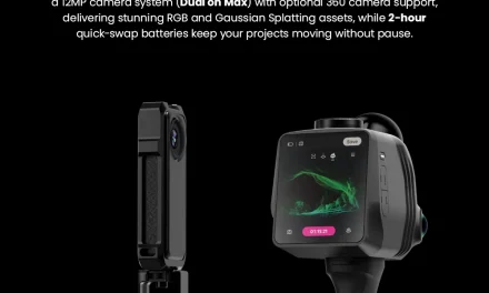 3DMakerpro Raven Max LiDAR szkenner 100m hatótávval 12MP kamerával és 4K valós színekkel a kinadroidon