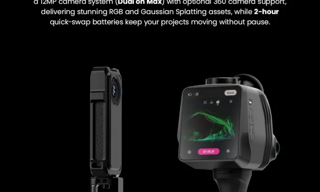 3DMakerpro Raven Max LiDAR szkenner 100m hatótávval 12MP kamerával és 4K valós színekkel a kinadroidon