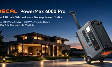 Oscal PowerMax 6000 Pro hordozható erőmű: 57,6 kWh-ig bővíthető, 6000W teljesítménnyel