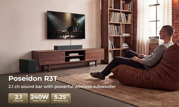 ULATIMEA Poseidon R3T 2.1ch Soundbar mélynyomó 240W app Bluetooth 6.0 hangrendszer akcióban