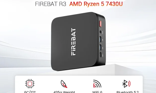 FIREBAT R3 Mini PC A jövő munkaállomása AMD Ryzen 5 7430U CPU val