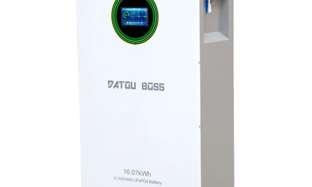DATOUBOSS 48V 314Ah LiFePO4 hordozható áramforrás: 16 kWh energia, 8000 ciklus