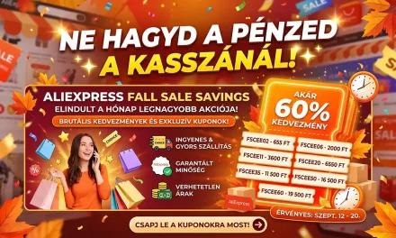 Hatalmas megtakarítás az AliExpress Fall Sale ku2ponkódokkal
