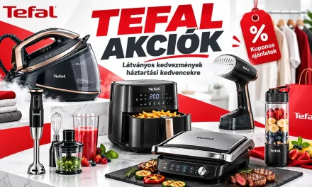 Tefal őrület: most brutális kedvezményekkel csaphatsz le ezekre a konyhai és háztartási kedvencekre!