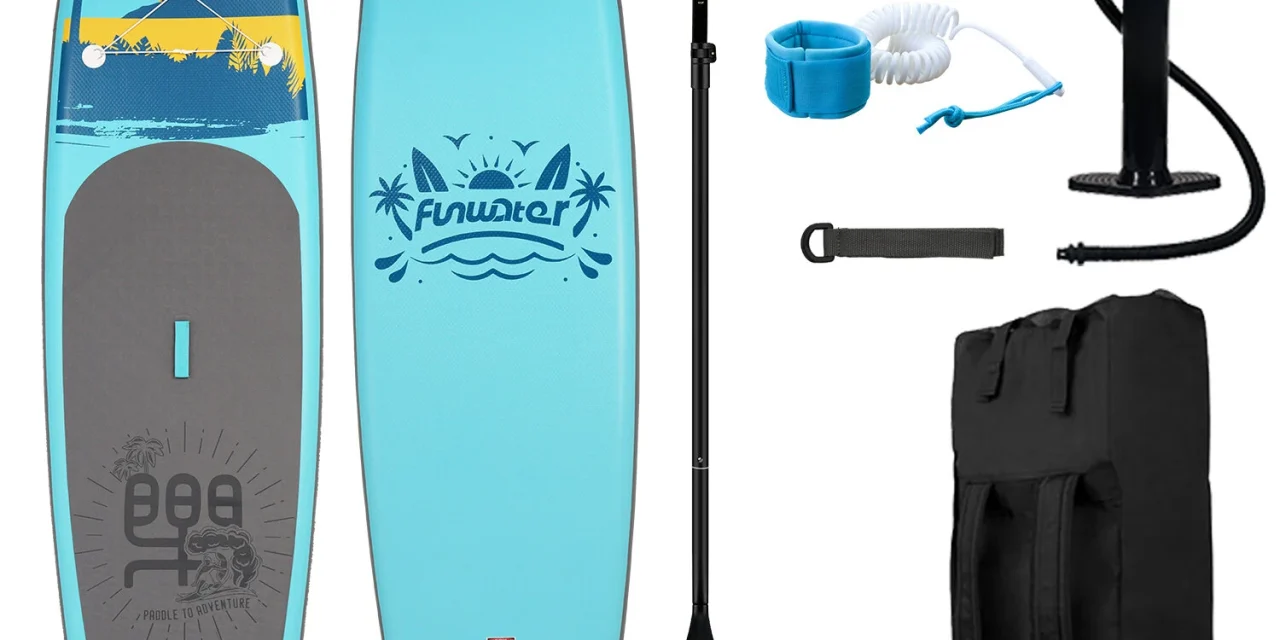 FunWater SUPFW27A 335cm 350cm: Felfújható eveződeszka a vízi sportokhoz