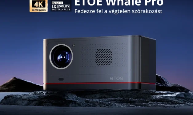 ETOE Whale Pro 1800 ANSI projektor: Android TV 14 és 4K dekódolás – Megéri?