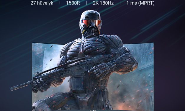 KTC H27S17 27 hüvelykes 1500R ívelt gamer monitor: QHD, 180Hz, 1ms