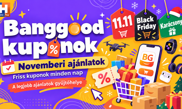 Banggood kuponos ajánlatok – 2026.10.29. – több mint 10 termék