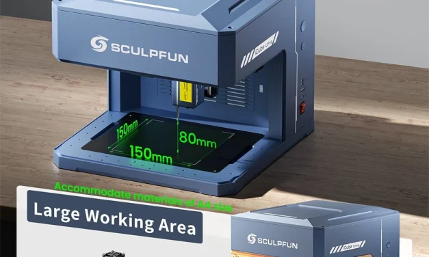SCULPFUN iCube Ultra 12W lézergravírozó – Autofókuszos, zárt rendszerrel
