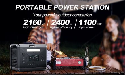 SolarPlay Q2501 hordozható erőmű: 2400W LiFePO4, 1,5 óra töltés