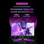 TITAN ARMY C24A1H Gamer Monitor: 240Hz, ívelt kijelző a gyors játékhoz